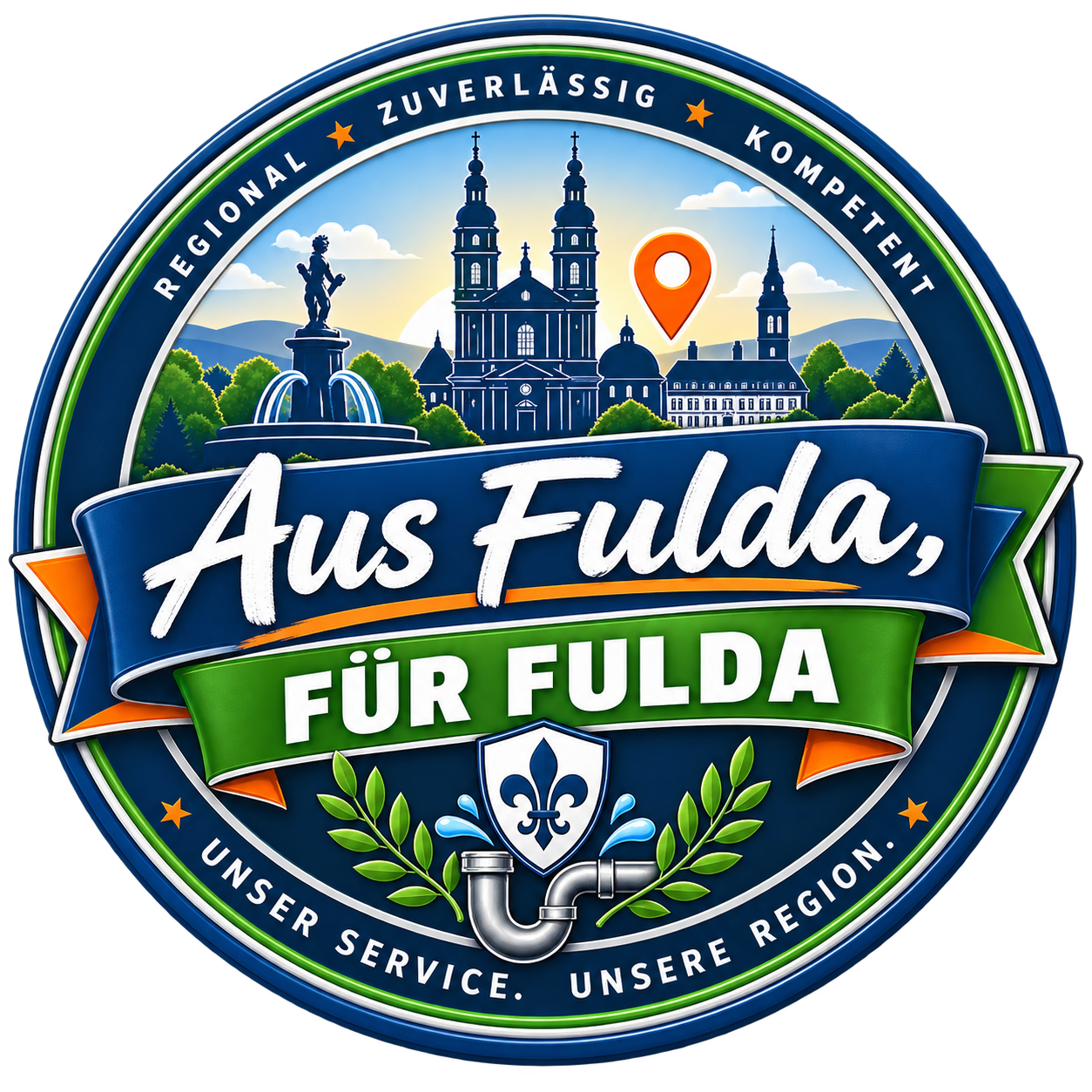 Regional-Siegel: Aus Fulda, für Fulda